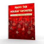 Piano Tab Holiday Favorites - Spiral Bound Book - 15 Songs